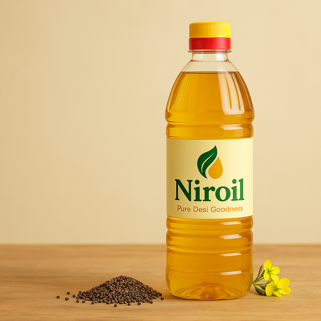 Niroil Cold-Pressed Mustard Oil | 100% Pure Sarson ka Tel – Farm to Bottle